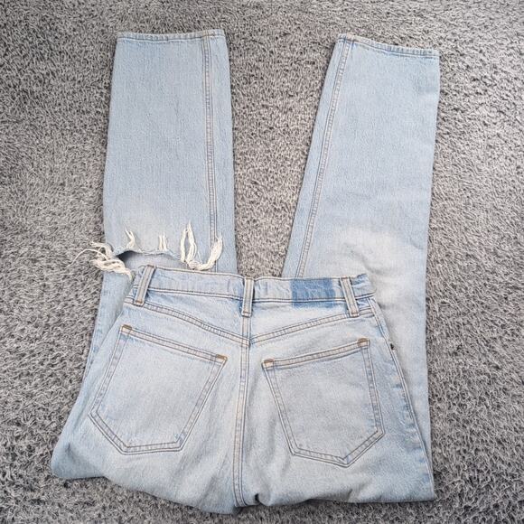 Abercrombie & Fitch Denim - Abercrombie & Fitch Jeans Women 2 Blue 90s Straight Ultra High Rise Distressed